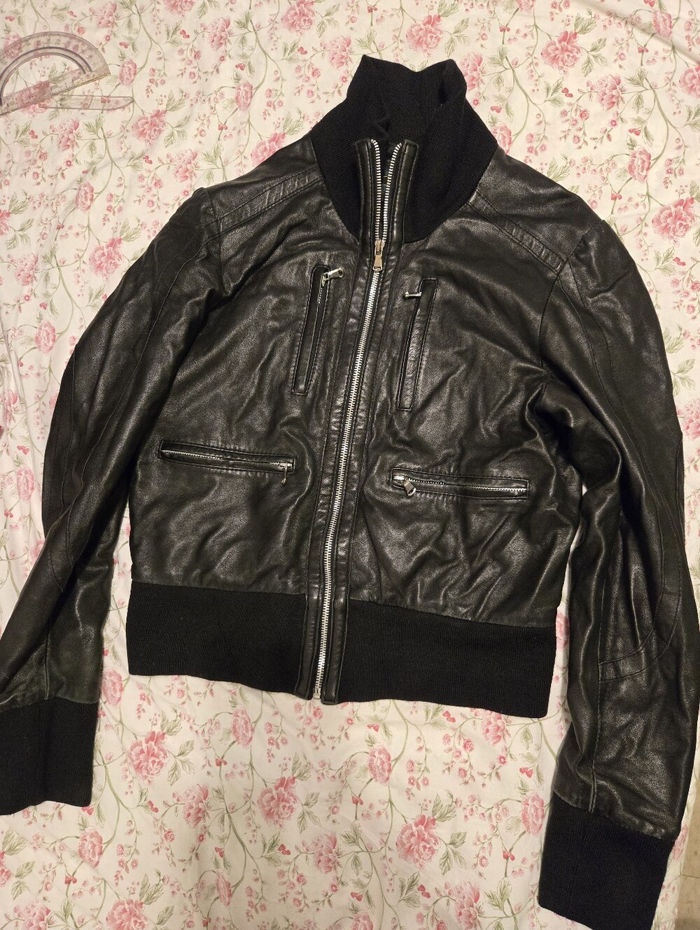 Black Bomber Jacket MITICI ANNI 60